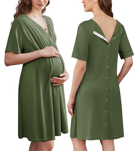 Ekouaer Labor Delivery Gown