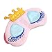 Girl's Travel Princess Crown Sleeping Eye-Shade Blindfold Nap Cover Eye Mask