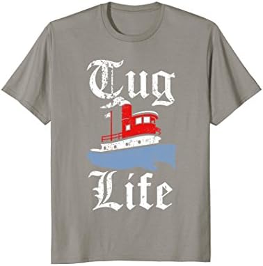 Mens Funny Tugboat T-Shirt - TUG LIFE tugboat tee 2XL Slate
