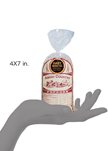 image for Amish Country Popcorn - Baby White- Small & Tender Popcorn with Recipe