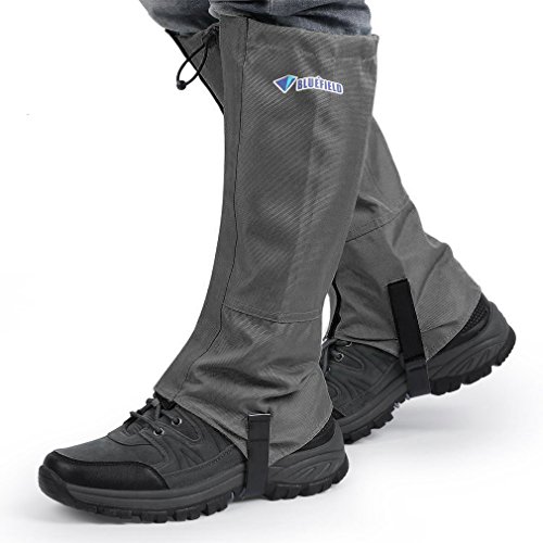 Waterproof Shoe / Leg Gaiters, Oxford Fabric Outdoor Hiking Walking Climbing Trail Running Snow Legging Gaiters for Men and Women ( 1 Pair, M )