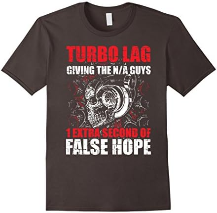 Men's Turbo Lag Giving The N/A Guys 1 Extra Second - Funny T-Shirt Small Asphalt