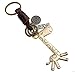 Branew Creative Gifts of Men and Women Keychain Cute Giraffe Retro Alloy Weave Leather Key Chain