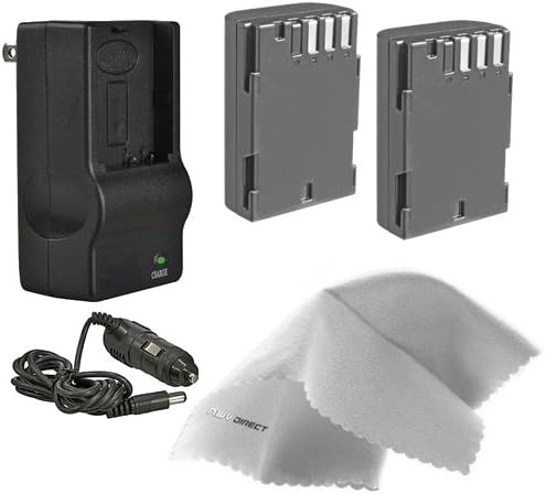Pentax High Capacity Lithium Ion Replacement for Pentax D-LI90, D-L190-2 Batteries (2000Mah) + AC/DC Rapid Travel Charger + Nwv Direct Micro Fiber Cleaning Cloth