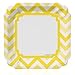Chevron Yellow - Dinner Plates (8 count)