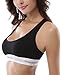 Wingslove Women's Racerback Sports Bra Cotton Bralette Wireefree Comfort Bra for Yoga Gym Workout Fitness