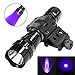 UV Flashlight, Fyland Blacklight 395 nm CREE LED Ultraviolet Pet Urine Detector, Outdoor Tactical Waterproof Rechargeable for Animal Urine Detection, Pet Stains and Bed Bug - Batteries and Charger