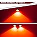 YINTATECH 10pcs Eagle Eye Led 18mm 9W Red Day Running Light Backup Reverse Turn Signal Light Motorcycle Light Clearance Marker Lights