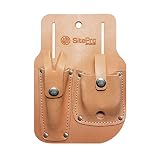 SitePro 10218G Gammon Reel and Plumb Bob Leather Sheath