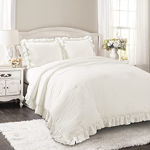 Lush Decor Reyna, Polyester, White, King