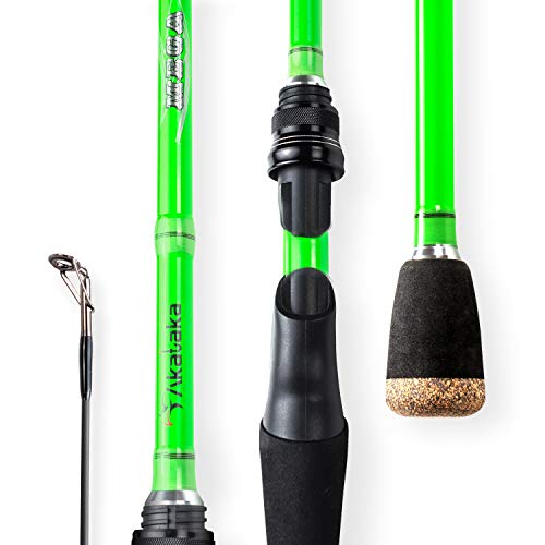 Akataka M'Wave Bass Fishing Rod 2pcs Collaspible Casting Rod Spinning