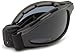 Bobster Crossfire Small Folding Goggles, Black Frame/Smoked Anti-Fog Lens
