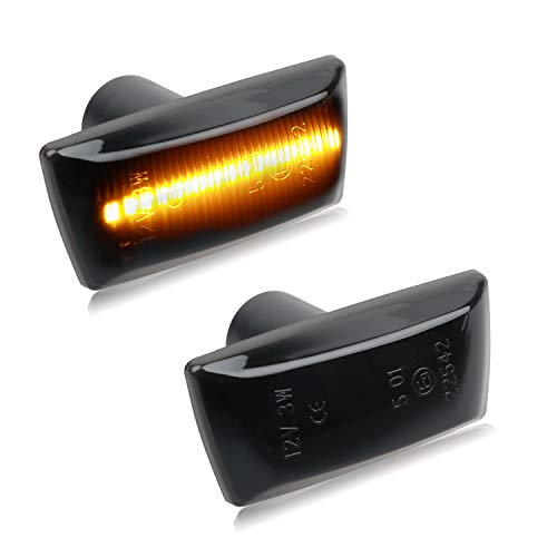 RUXIFEY Smoked LED Side Marker Lights Front Sidemarkers Compatible with Chevy Cruze 2011-2015, Orlando 2010-2019 - Thumbnail 5