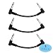 Donner 1/4inch Plug 6" Patch Black 3 Pack Guitar Effect Pedal Cables (3-Pack) primary