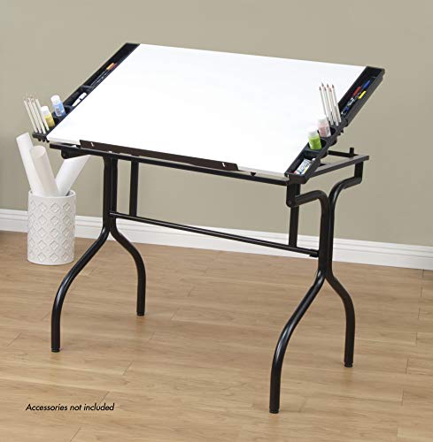 Studio Designs Folding Craft Station in Black with White 13221