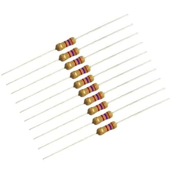 1 2 Watt Carbon Film Resistors 2 7k Ohm Pkg Of 10 Amazon Com Industrial Scientific