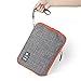 Electronics Organizer, Jelly Comb Electronic Accessories Cable Organizer Bag 2 Pack Travel Cable Storage Bag for Charging Cable, Cellphone, Mini Tablet and More-Large and Medium (Orange and Gray)
