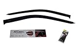 AirSleek Windows Rain Guards for Ford F150 F250 F350 2015-2019 Regular Cab Side Window Deflectors Vent Visors Outside Tape Mount