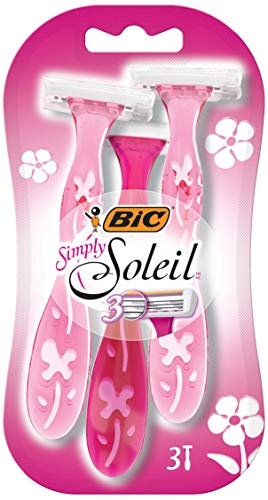 afeitadoras bic simply soleil, 3 unidades 