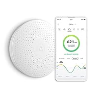 Airthings Wave Plus Indoor Air Quality Monitor with Radon Detection Free App & Web Dashboard Easy-to-Use