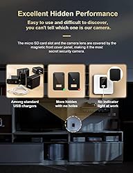 4K Hidden Camera Live Feed WiFi, KINGDANS Night