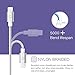 iPhone Charger, Gshine MFI Charging Cord, 3ft(0.9m) Durable Nylon Lightning Cable for iPhone 6 Plus iPad Mini iPad Air Air 2 and More(Silver)