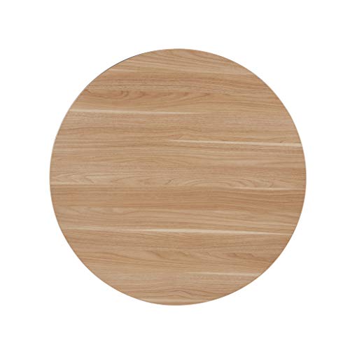 Sunon Round Cafe Table,Small Pedestal Table for Pub/Conference/Living Room (27.5" x 23.6" Height, Virginia Walnut)