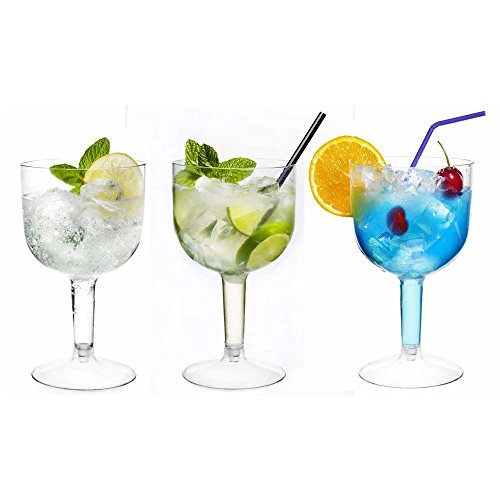 Large Plastic Gin Cocktail Glasses 26.2oz / 745ml Set of 20 Two