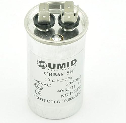 CBB65 10UF 450VAC 50-60Hz Capacitor for Air Conditioner Compressor Motor Starting Run