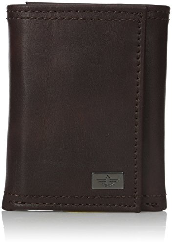Dockers  Men's  RFID Security Blocking Extra Capacity Trifold Wallet,Brown