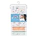 Trend Lab Dr. Seuss by Oh, The Places You'll Go! 3 Pack Jumbo Burp Cloth Set, Aqua, Orange, Yellow, Gray and White