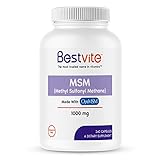 MSM 1000mg Made with OptiMSM (240 Capsules) - No Stearates - GMO Free - Gluten Free