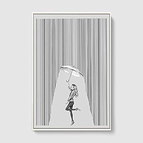 Framed Canvas Home Artwork Decoration Lines Art Canvas Wall Art for Living Room, Bedroom - 16x24 inches
