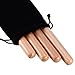 Canomo Classical Solid Hardwood Claves Percussion Instrument 8 Inch Rhythm Sticks with a Carry Bag for The Young Musicians(Natural Wood Color), 2 Pairs