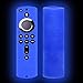 WERONE Silicone Cover/Case for Fire TV 4K/Fire TV (3rd Gen)/Compatible with All-New 2nd Gen Alexa Voice Remote Control (Night-Glow Blue)