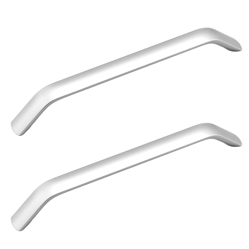 ANSIEDIO 2pcs Silver Cupboard Handles Drawer Handles Kitchen Cabinet Door Handles Aluminum Alloy Bow Pull Handle (Hole Spacing 160 mm)