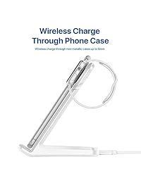 Estación de carga inalámbrica 2 en 1 Qi para Apple Watch y iPhone Xs MAX, XR, XS, X, 8, 8Plus, cargador inalámbrico para Apple Watch (adaptador QC 3.0 incluido)