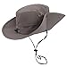 LETHMIK Outdoor Waterproof Boonie Hat Wide Brim Breathable Hunting Fishing Safari Sun Hat Grey