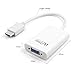 WEme Active HDMI to VGA Adapter 1080P Male to Female Converter with Micro USB Power Port for PC/TV/Laptop/Notebook/HD DVD in White