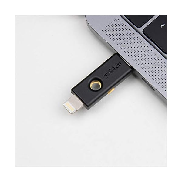 Yubico-YubiKey-5Ci-Two-Factor-Authentication-AndroidPCiPhone-Security-Key-Dual-Connectors-for-LightingUSB-C-FIDO-Certified-USB-Password-Key-Protect-Online-Accounts-with-More-Than-a-Password- Yubico Y-291 - YubiKey 5Ci - Two-factor authentication security key for Android/PC/iPhone, dual connectors for Lighting…