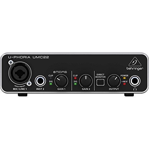 image for Photo Savings Behringer U-PHORIA UMC22 2in2out USB Audio Interface and
