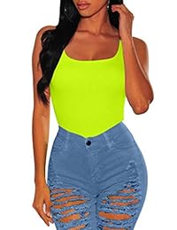 Legshian Body sexy de verano sin mangas para mujer, una pieza