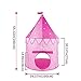 HYKJ Princess Castle Play Tent with Glow in The Dark Stars, conveniently Folds in to a Carrying Case, Your Kids Will Enjoy This Foldable Pop Up Pink Play Tent/House Toy for Indoor & Outdoor Use
