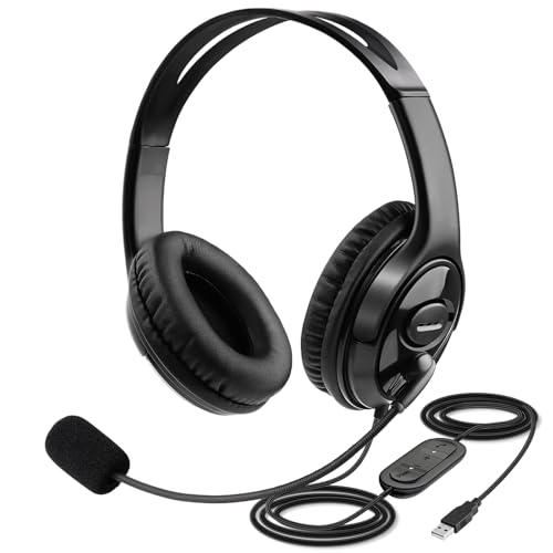 MKJ USB-A Wired Headset Mic