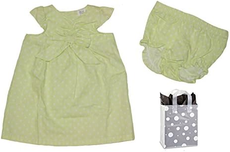 First Moments Baby Girls' Sundress and Diaper Cover and Bag Gift Set (3 Months)