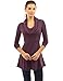 PattyBoutik Women's Cowl Neck A-Line Tunic Sweater