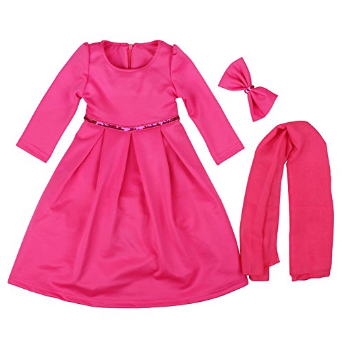 EITC Islamic Muslim Abaya with Hijab & Headwear for Baby Kid Girls...