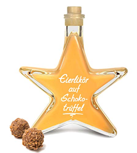Eierlikör auf Schoko Trüffel 0,2 L Sternflasche sehr sämig & süffig 20% Vol Mengenrabatt