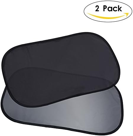 E3L 2-Pack Static Cling Car Window Sun Shades– 80 GSM, dual layer design for Maximum UV protection -20"x12"
