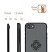 MORPHEUS LABS M4s iPhone 8 Bike Mount, Phone Holder & iPhone 8 Case, Bicycle Cell Phone Holder, Adjustable, fits Most Bike Handlebars, 360 Rotation, Bike Kit for iPhone 8/7 (not Plus) [Grey]